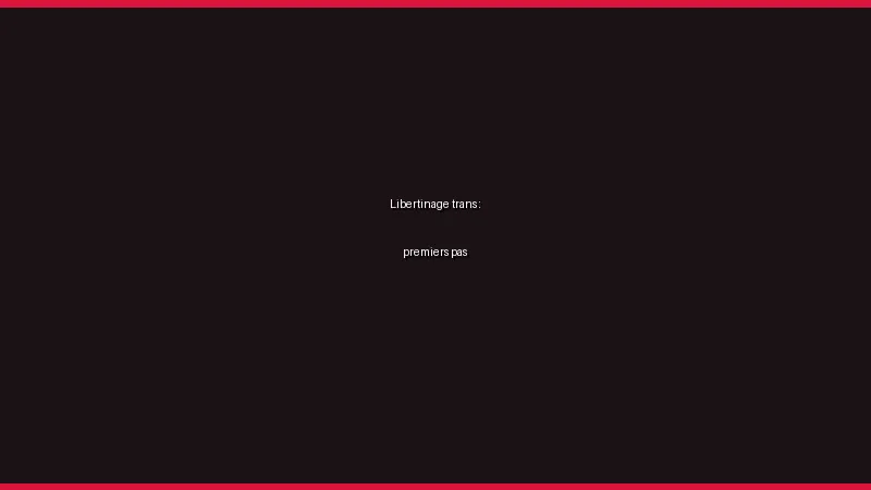 Libertinage trans : premiers pas